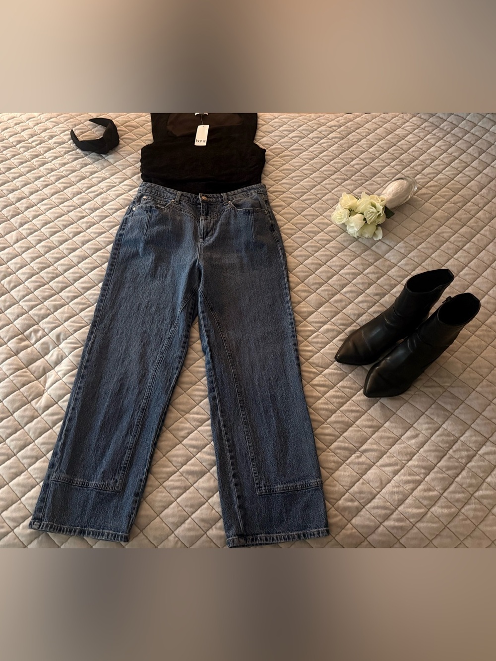 And Now This High-Rise Barrel Jeans Size 30